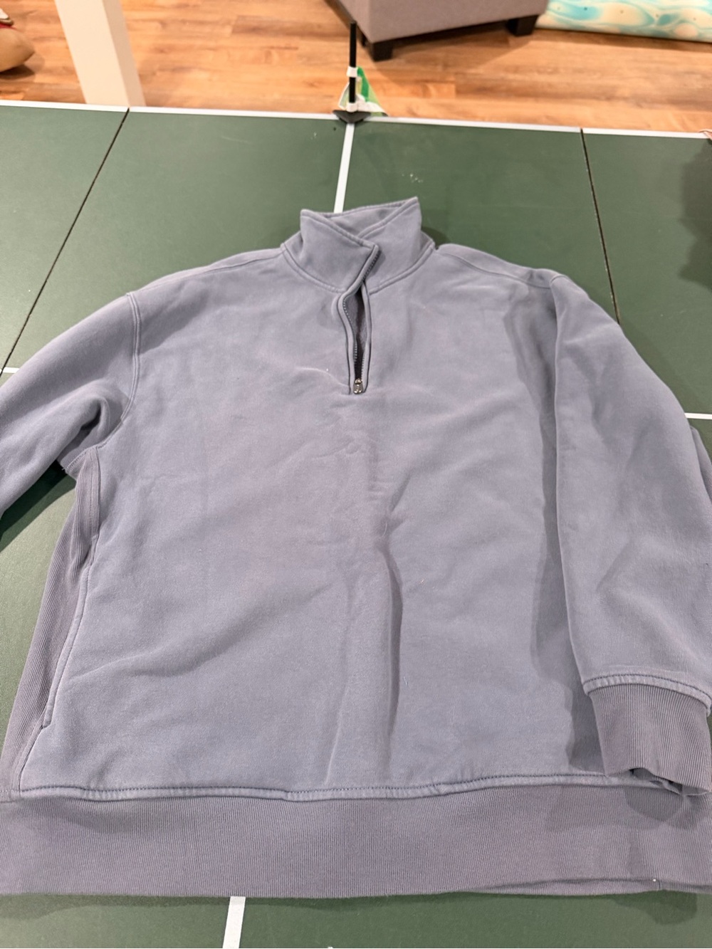 Athleta Men's Half-Zip Pullover in Light Slate Blue